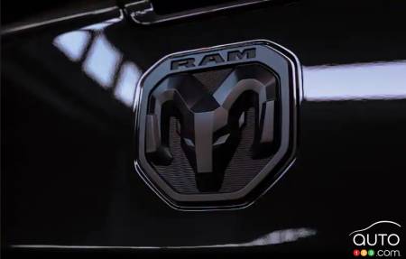 The 2020 Ram Heavy Duty Limited Black, badge